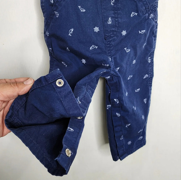Carter's Captain of the Sea Overalls Navy Sz 18 m - Picture 4 of 6